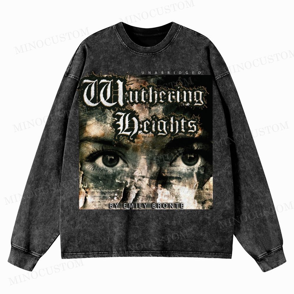 Wuthering Heights  Washed Long-Sleeved T-Shirt