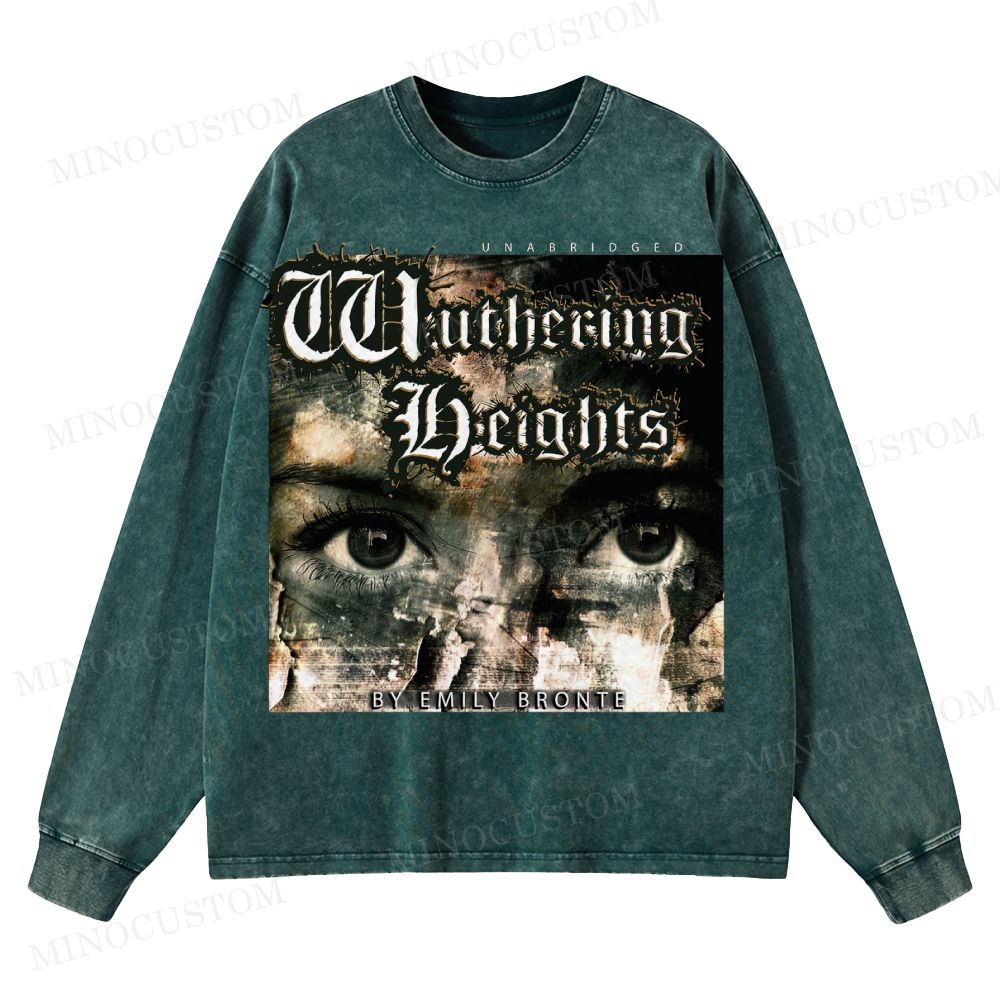 Wuthering Heights  Washed Long-Sleeved T-Shirt