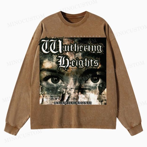 Wuthering Heights  Washed Long-Sleeved T-Shirt