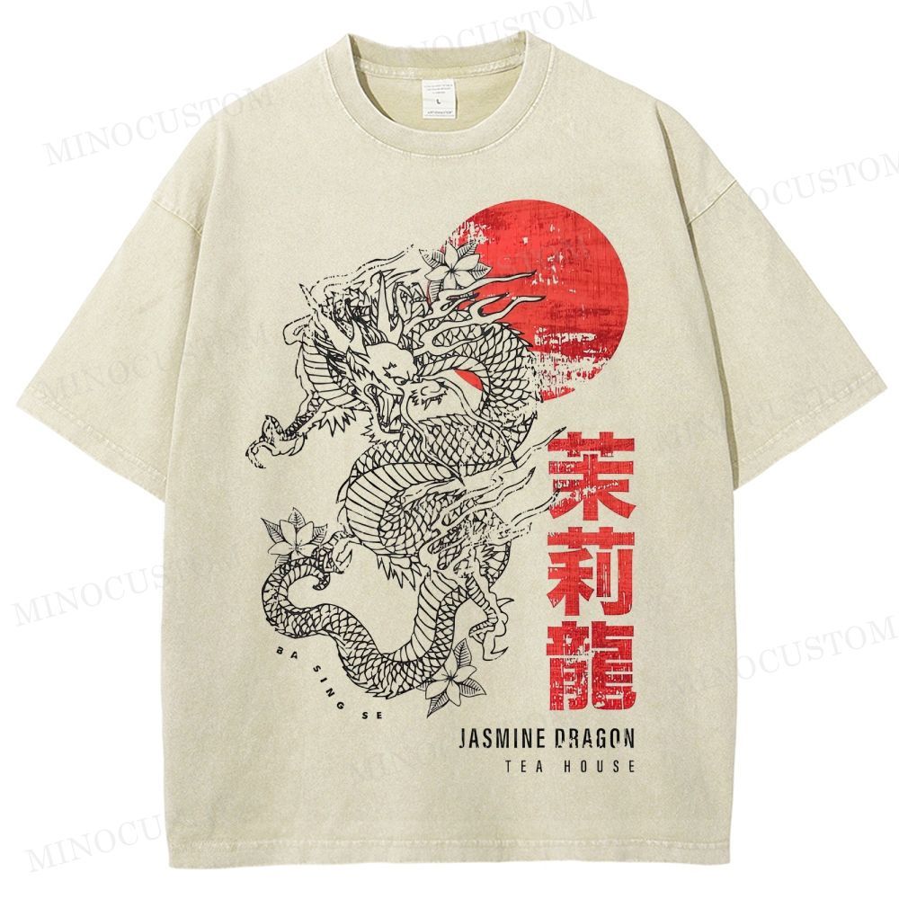 Avatar: The Last Airbender Jasmine Dragon Tea House Retro Graphic Washed T-Shirt