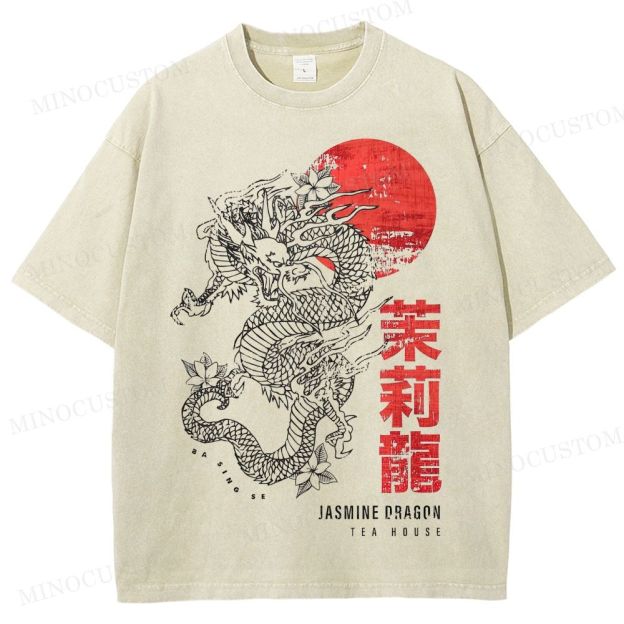 Avatar: The Last Airbender Jasmine Dragon Tea House Retro Graphic Washed T-Shirt