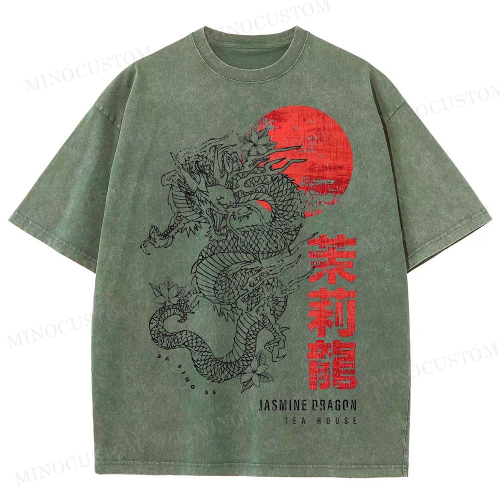Avatar: The Last Airbender Jasmine Dragon Tea House Retro Graphic Washed T-Shirt