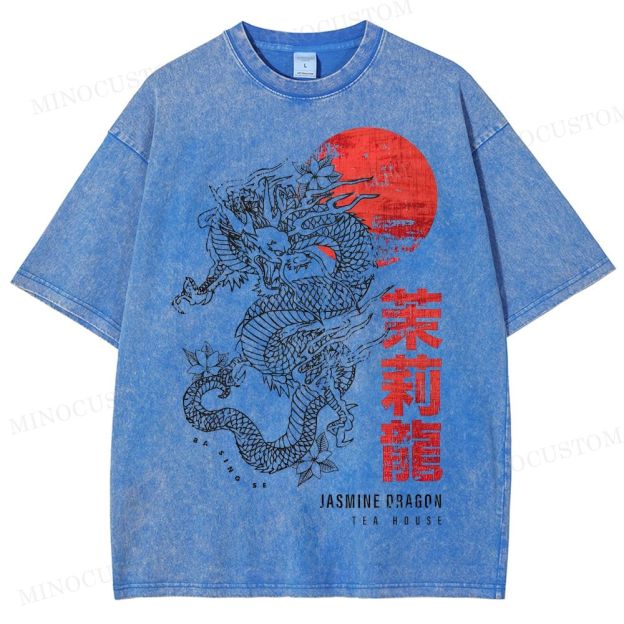 Avatar: The Last Airbender Jasmine Dragon Tea House Retro Graphic Washed T-Shirt