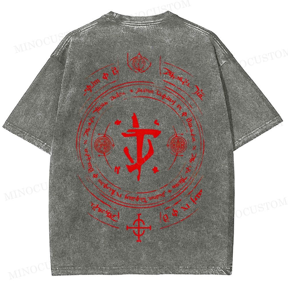 Medieval Sci Fi Gamer Retro Washed T-Shirt 