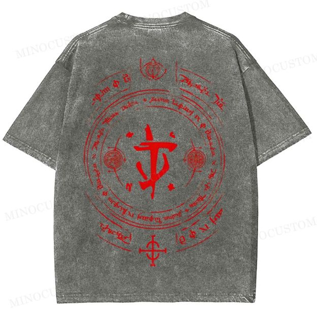 Medieval Sci Fi Gamer Retro Washed T-Shirt 