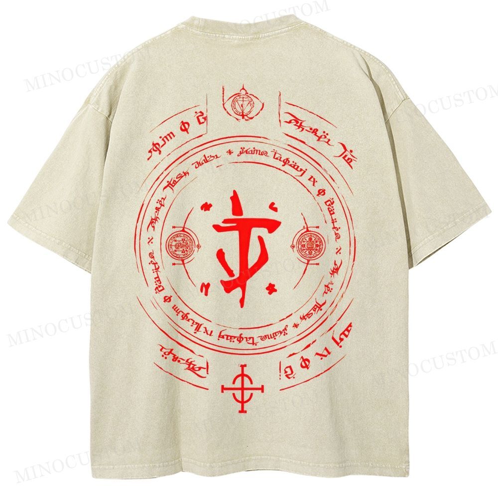 Medieval Sci Fi Gamer Retro Washed T-Shirt 