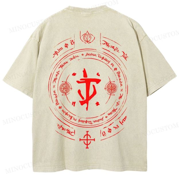 Medieval Sci Fi Gamer Retro Washed T-Shirt 