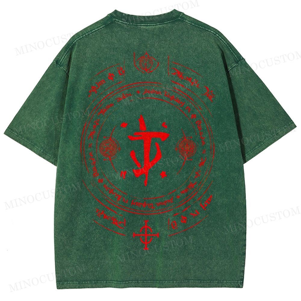 Medieval Sci Fi Gamer Retro Washed T-Shirt 