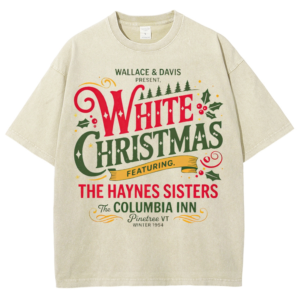White Christmas Movie Washed T-Shirt 