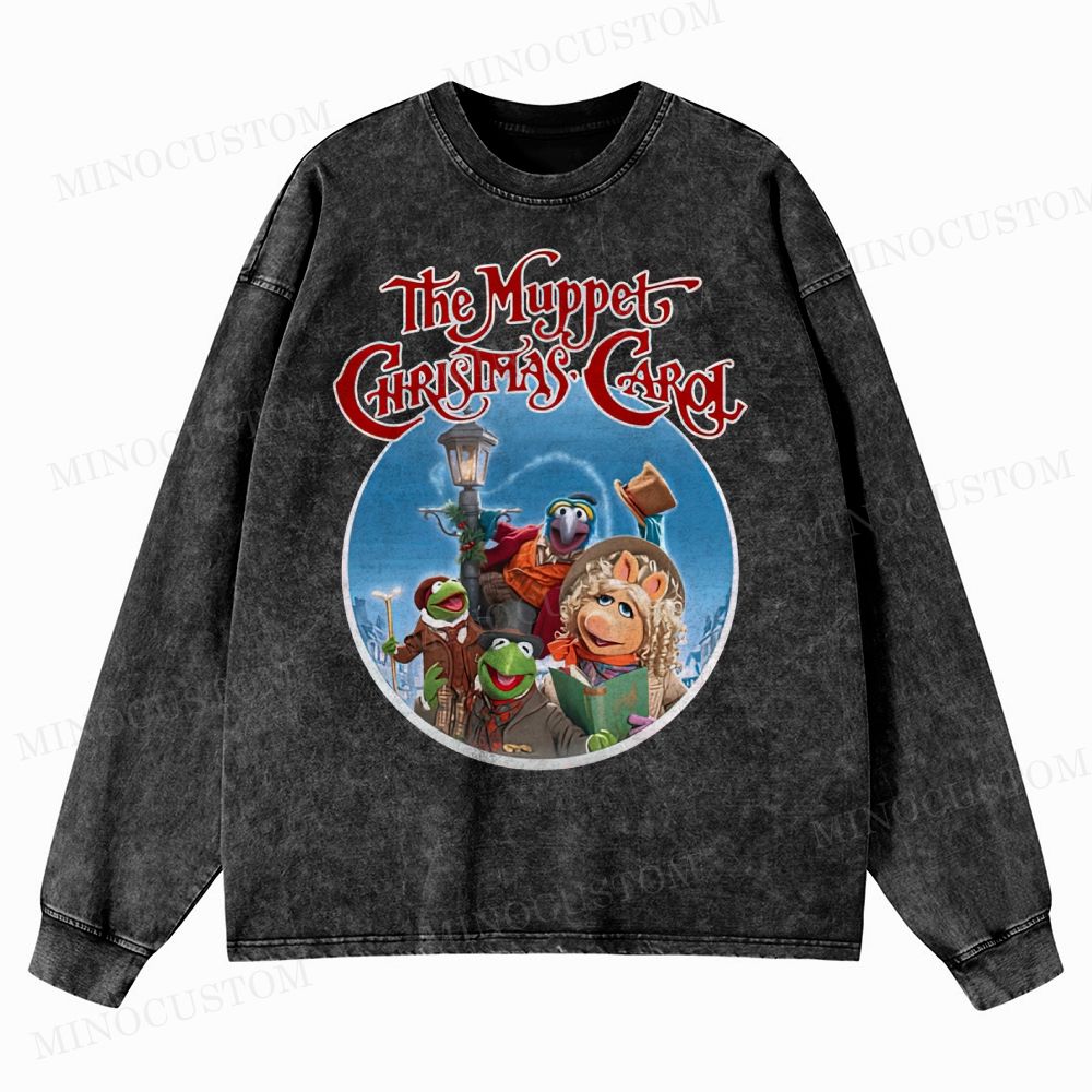 Muppet Christmas Carol Washed Long-Sleeved T-Shirt