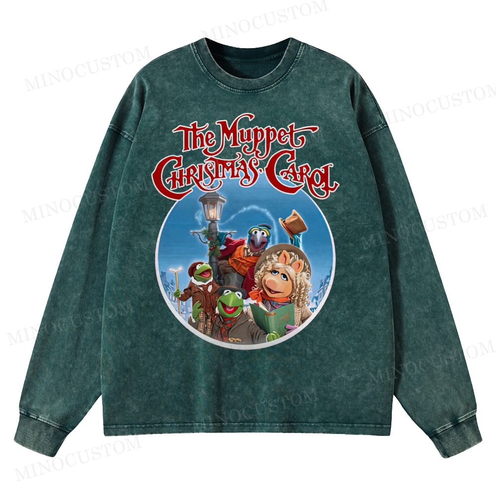 Muppet Christmas Carol Washed Long-Sleeved T-Shirt