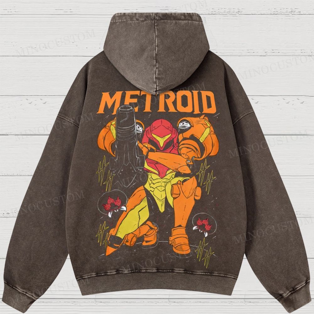 Video Games Washed Hoodies 