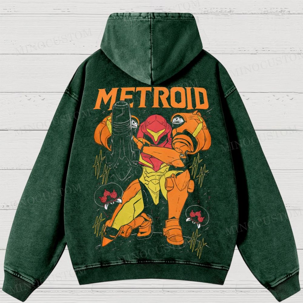 Video Games Washed Hoodies 