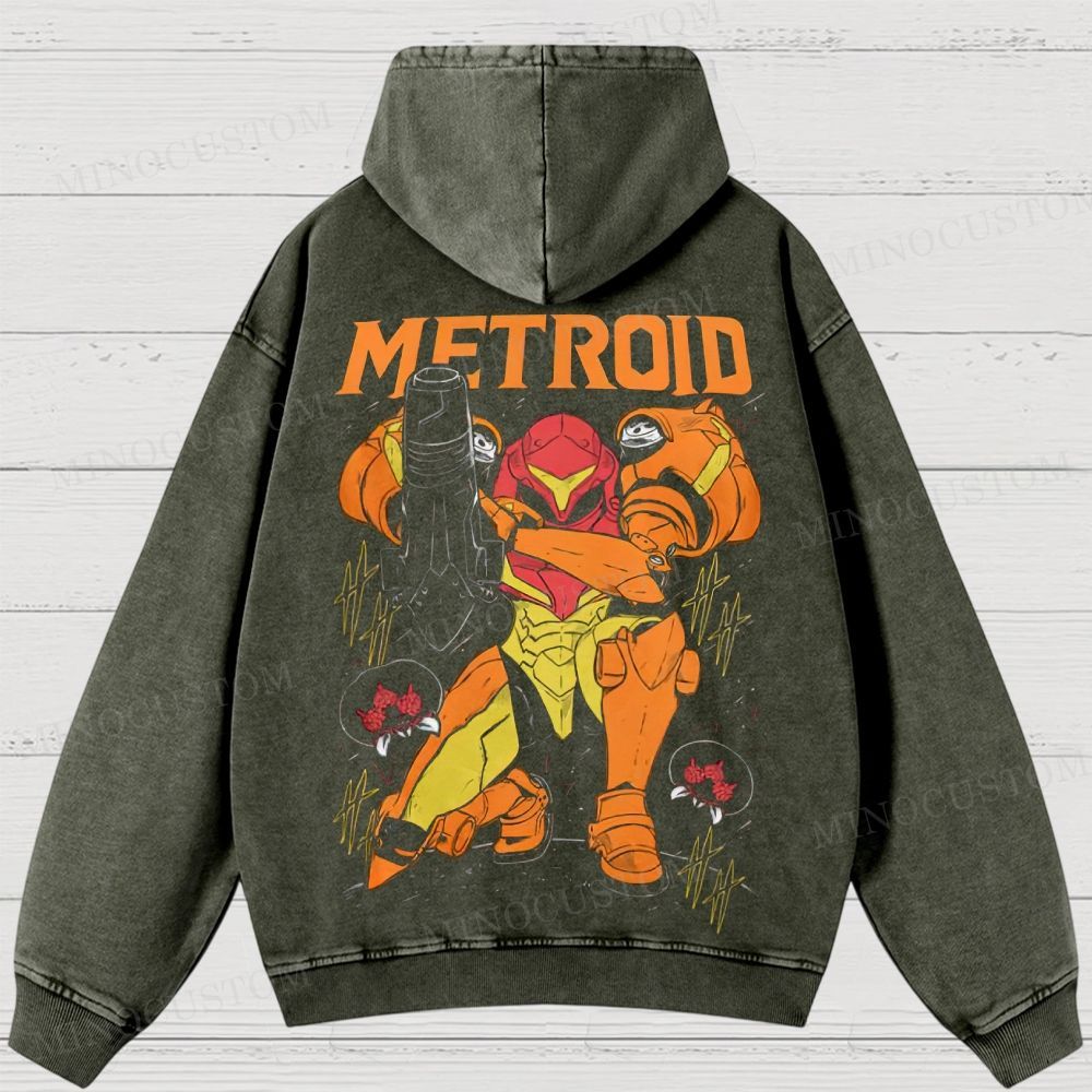 Video Games Washed Hoodies 