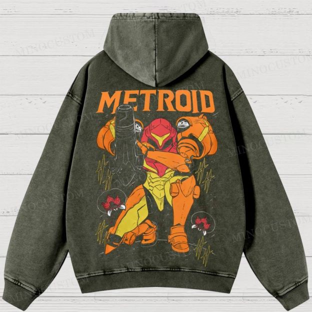 Video Games Washed Hoodies 