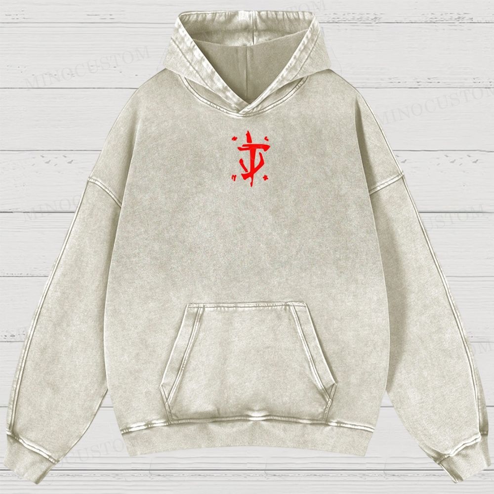 Medieval Sci Fi Gamer Retro Washed Hoodies 