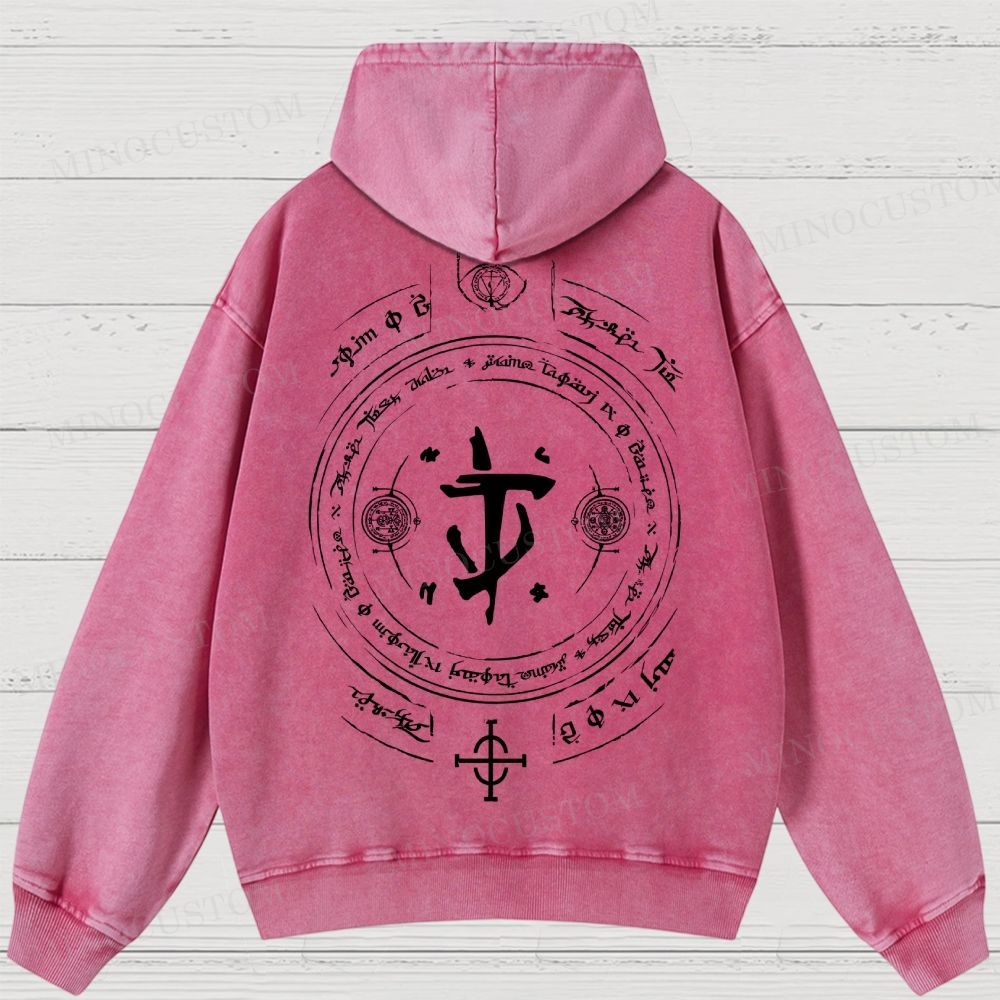 Medieval Sci Fi Gamer Retro Washed Hoodies