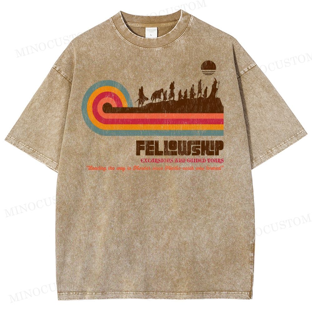 Fellowship of the Ring Retro Tour Washed T-Shirt 