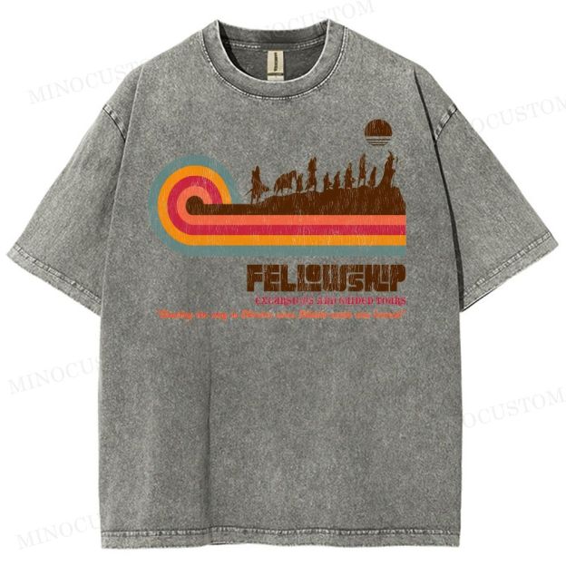 Fellowship of the Ring Retro Tour Washed T-Shirt 