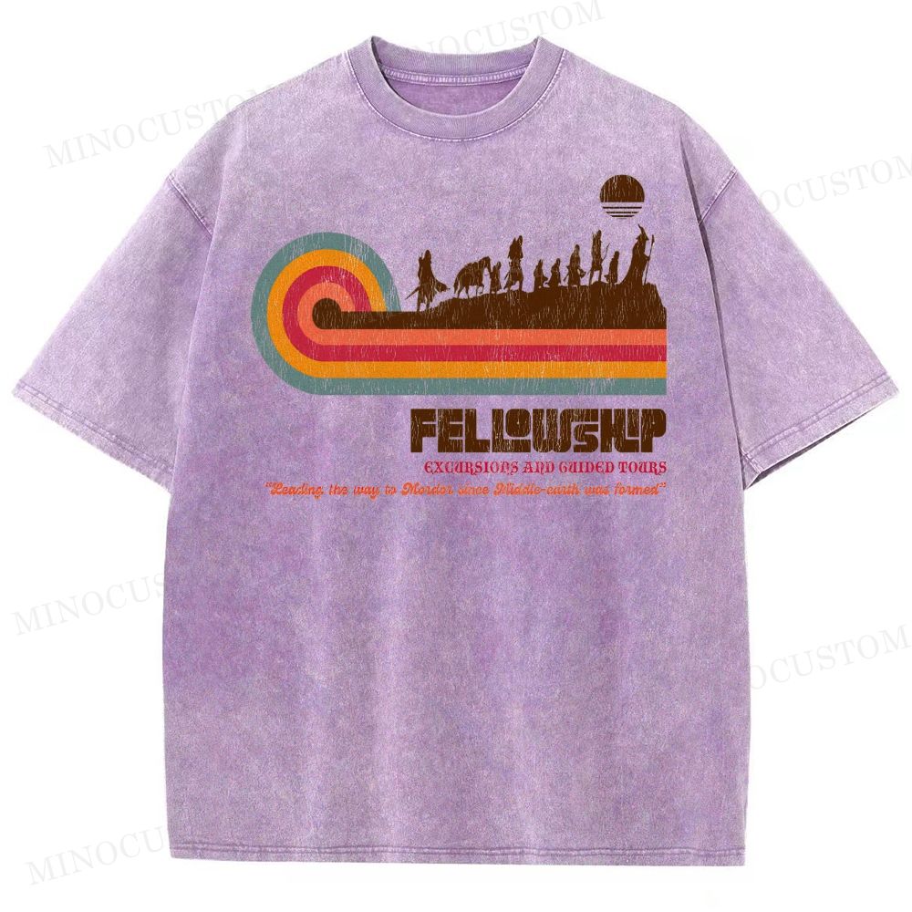 Fellowship of the Ring Retro Tour Washed T-Shirt 