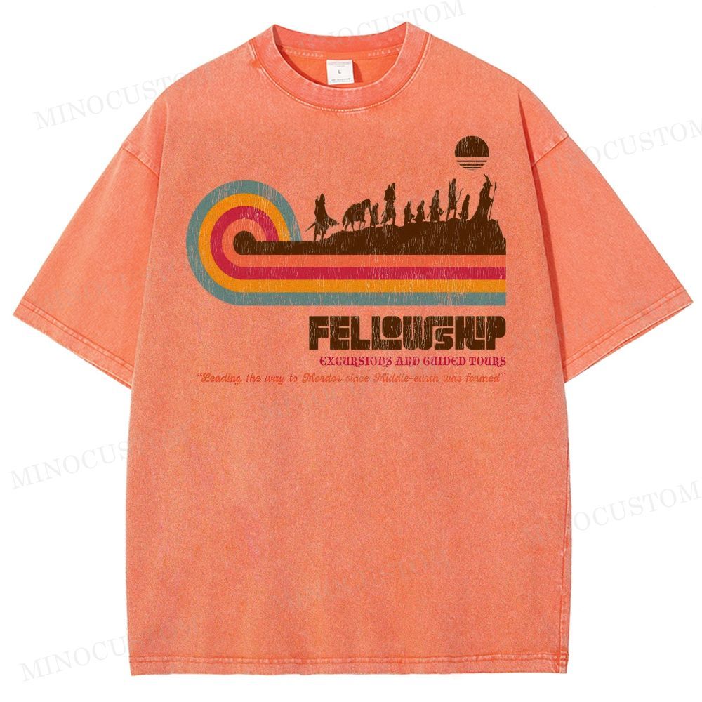 Fellowship of the Ring Retro Tour Washed T-Shirt 