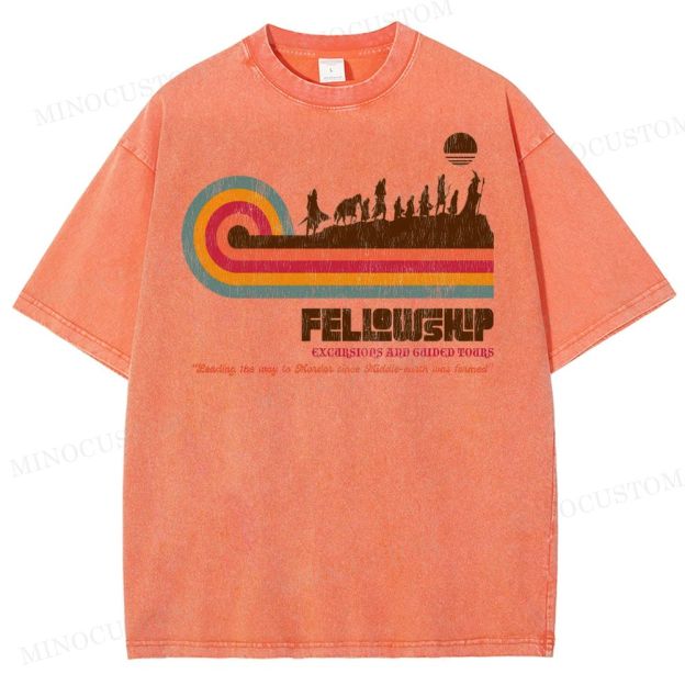 Fellowship of the Ring Retro Tour Washed T-Shirt 