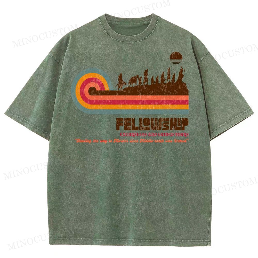 Fellowship of the Ring Retro Tour Washed T-Shirt 