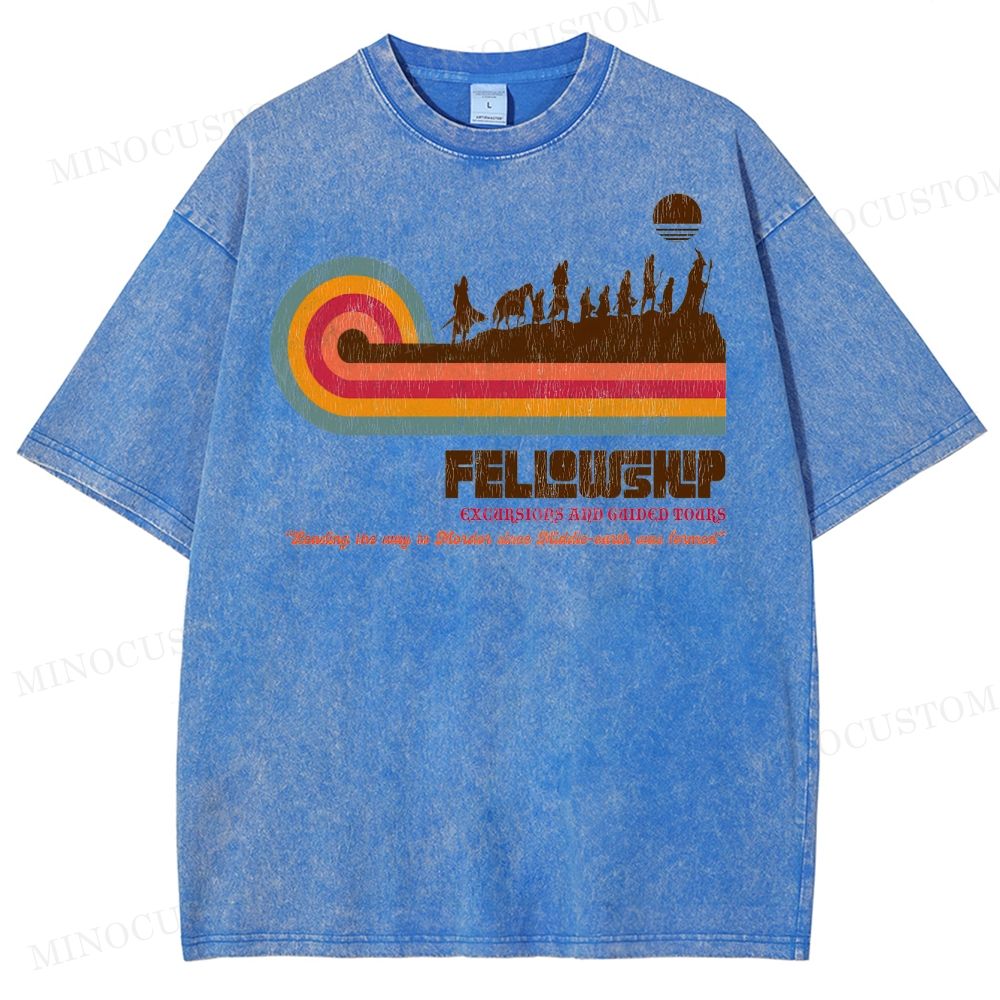 Fellowship of the Ring Retro Tour Washed T-Shirt 