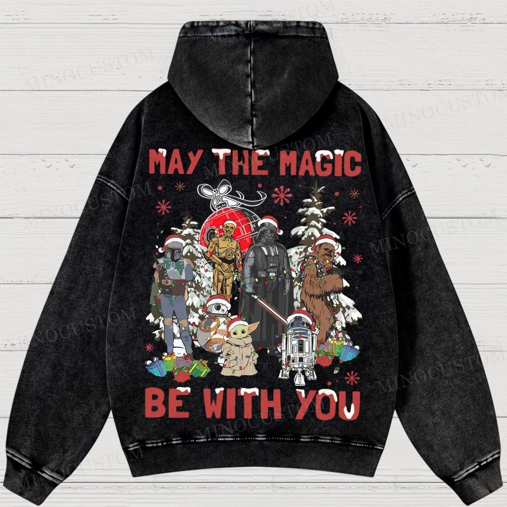 Star Wars Merry Christmas Washed Hoodies