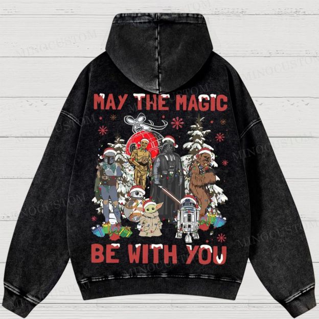 Star Wars Merry Christmas Washed Hoodies 