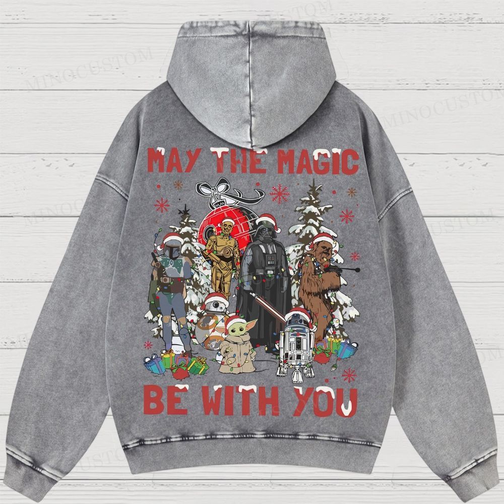 Star Wars Merry Christmas Washed Hoodies 