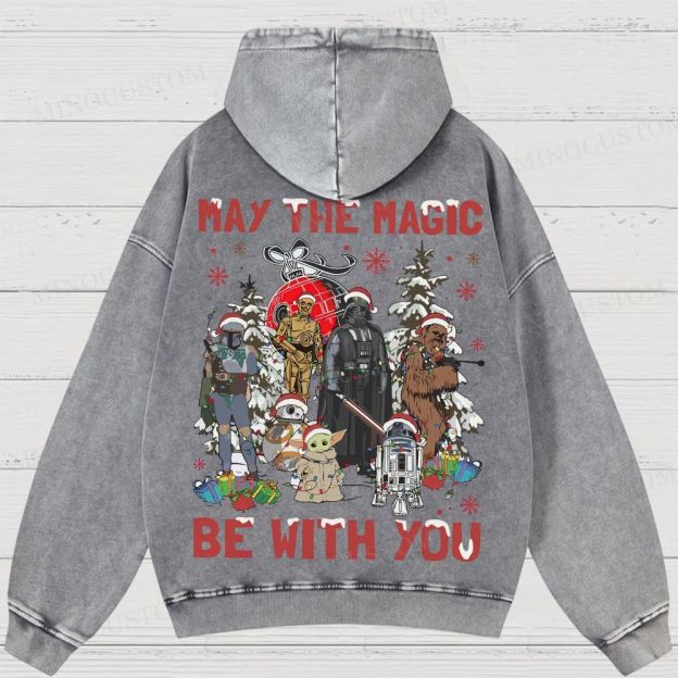 Star Wars Merry Christmas Washed Hoodies 