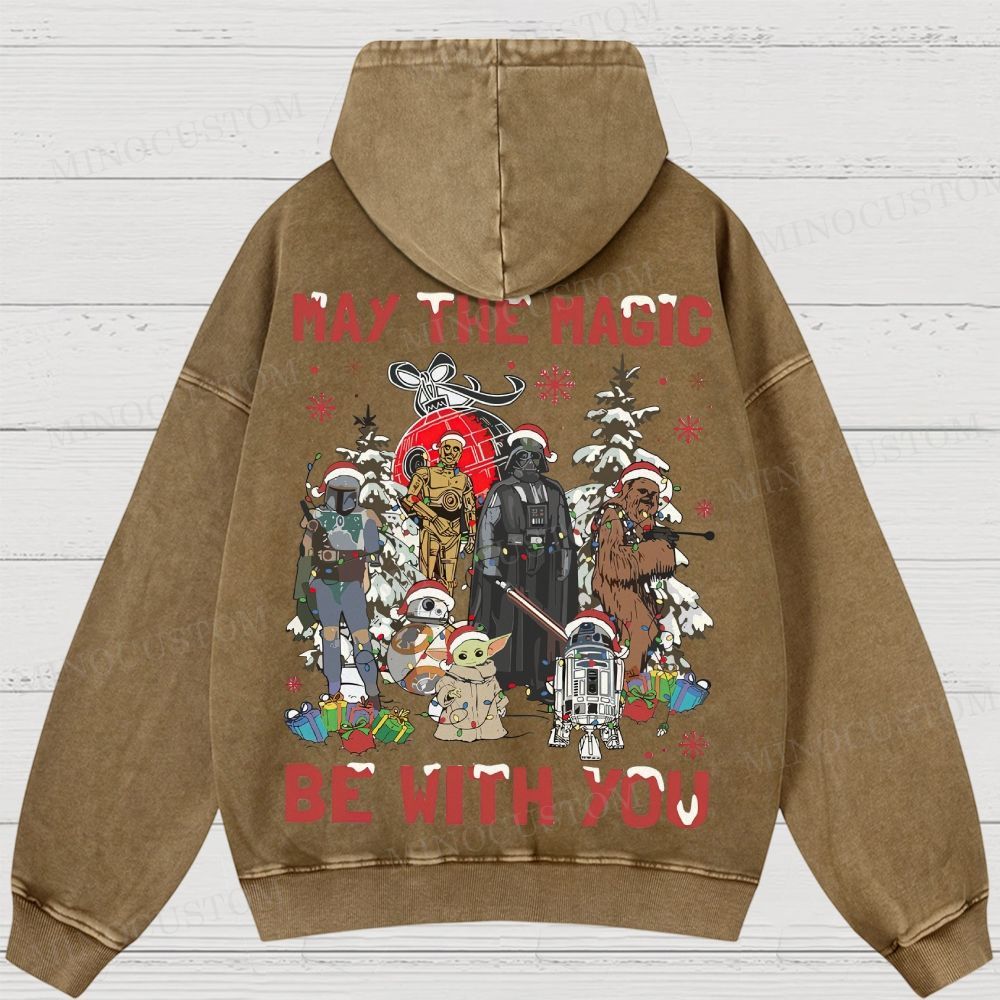 Star Wars Merry Christmas Washed Hoodies 