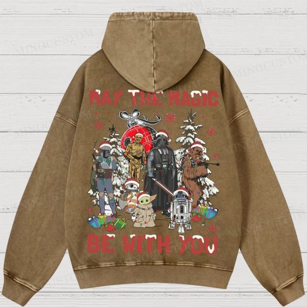 Star Wars Merry Christmas Washed Hoodies 