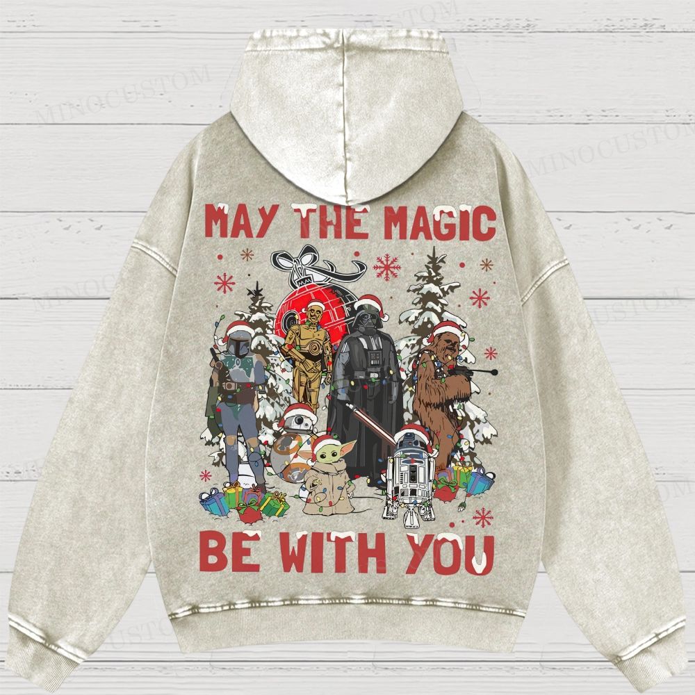 Star Wars Merry Christmas Washed Hoodies 