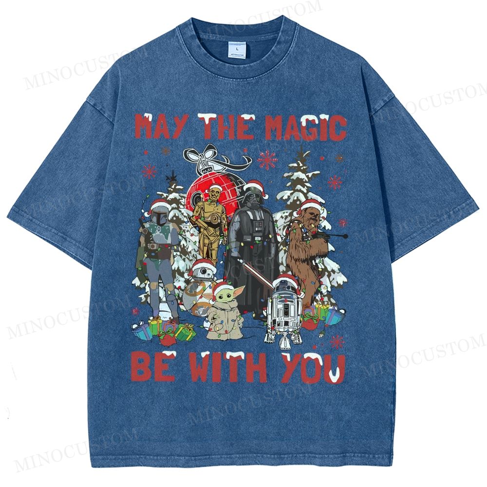 Star Wars Merry Christmas Washed T-Shirt 
