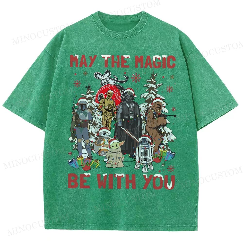 Star Wars Merry Christmas Washed T-Shirt 