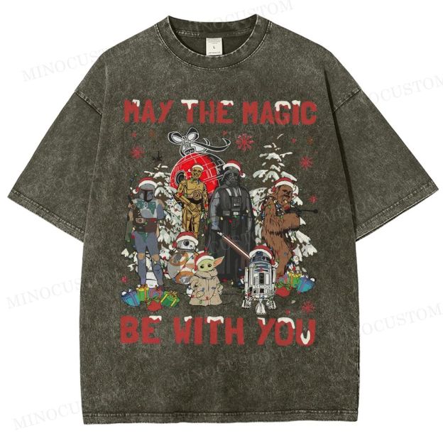Star Wars Merry Christmas Washed T-Shirt 