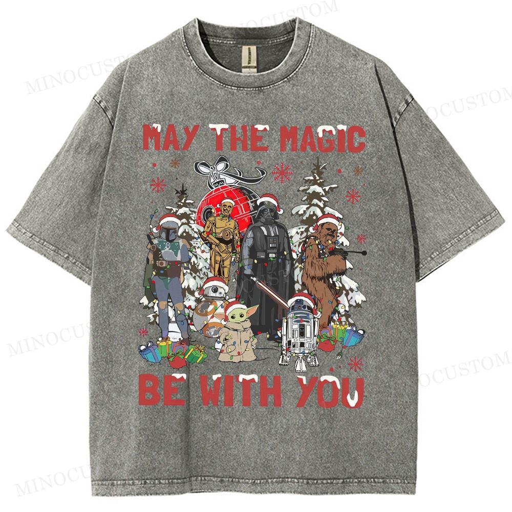 Star Wars Merry Christmas Washed T-Shirt 