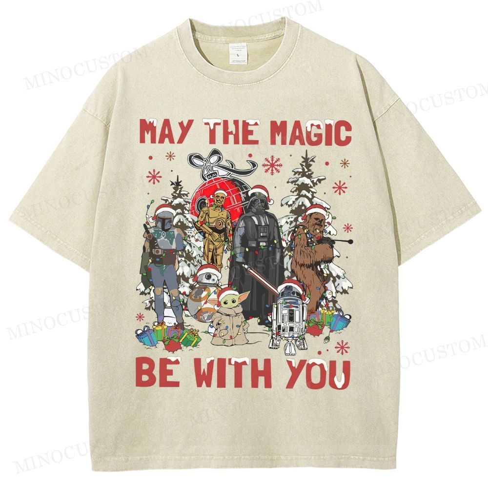 Star Wars Merry Christmas Washed T-Shirt 