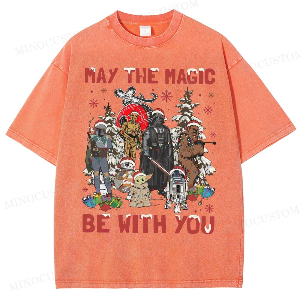 Star Wars Merry Christmas Washed T-Shirt 