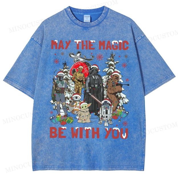 Star Wars Merry Christmas Washed T-Shirt 