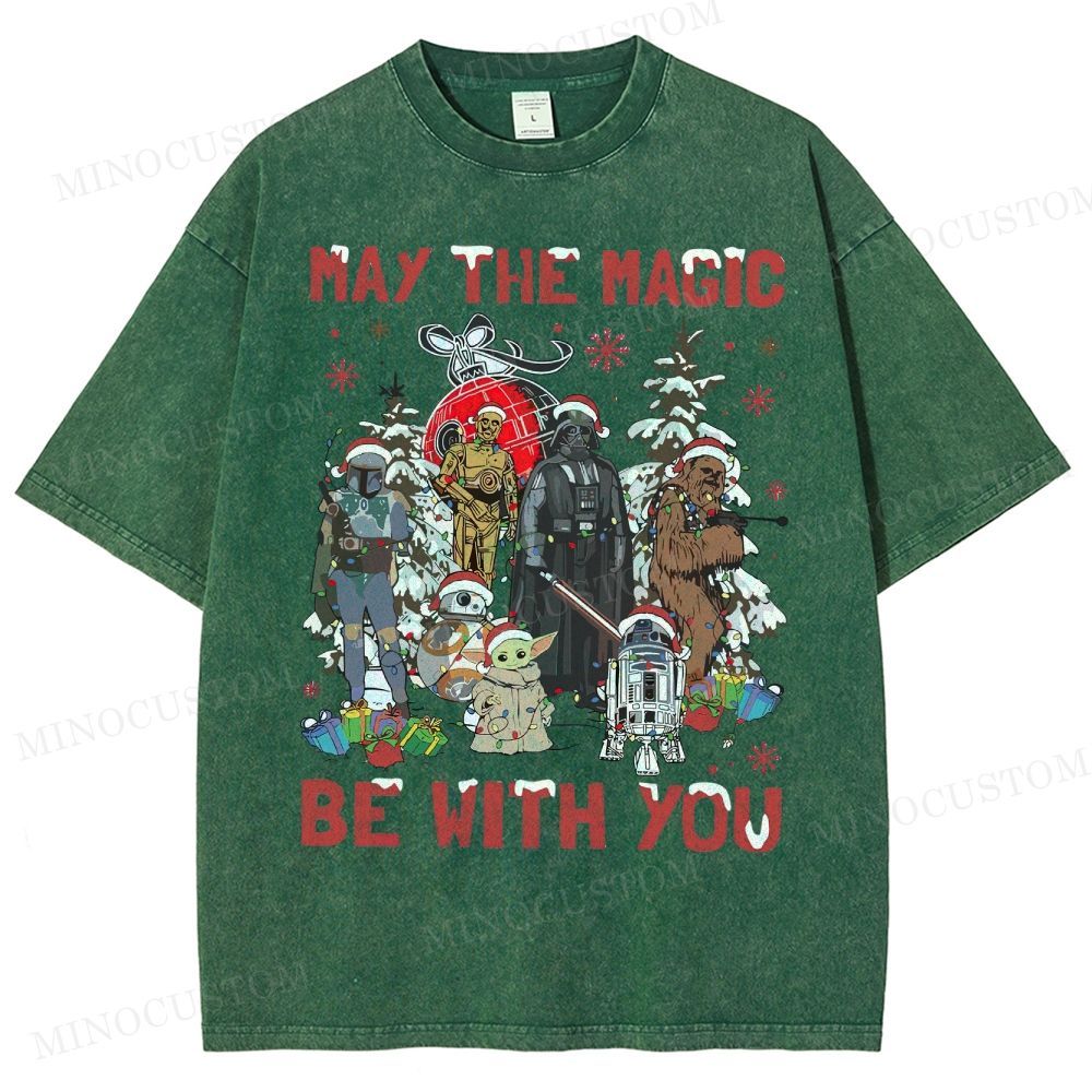 Star Wars Merry Christmas Washed T-Shirt 
