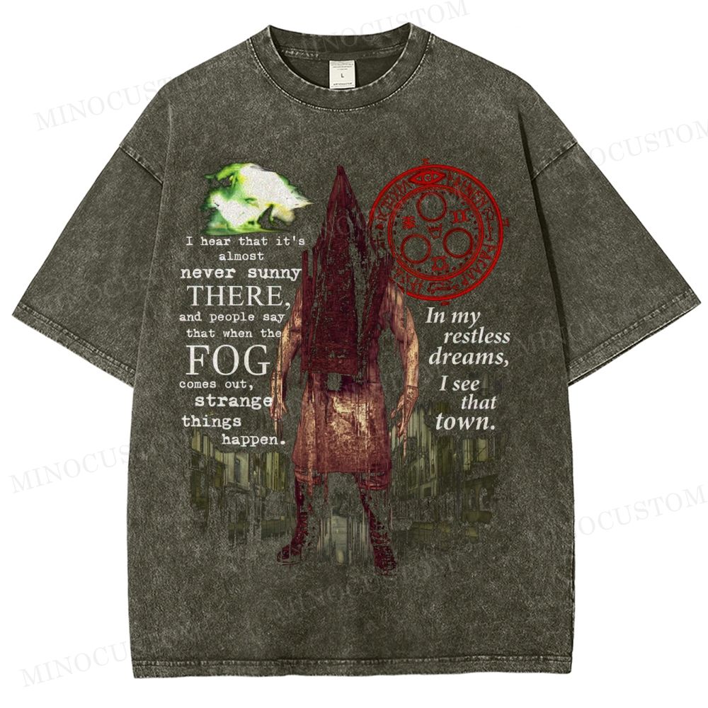 Silent Hill Remake  Washed T-Shirt 