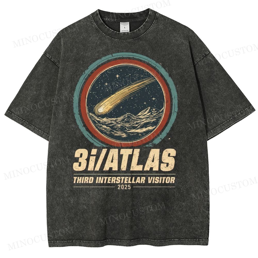 3I/ATLAS Interstellar Visitor 2025 Washed T-Shirt 