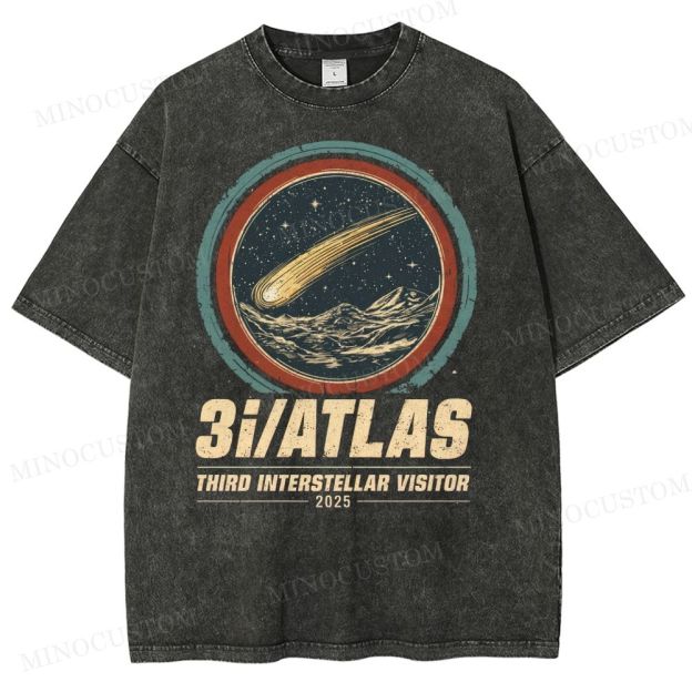 3I/ATLAS Interstellar Visitor 2025 Washed T-Shirt 