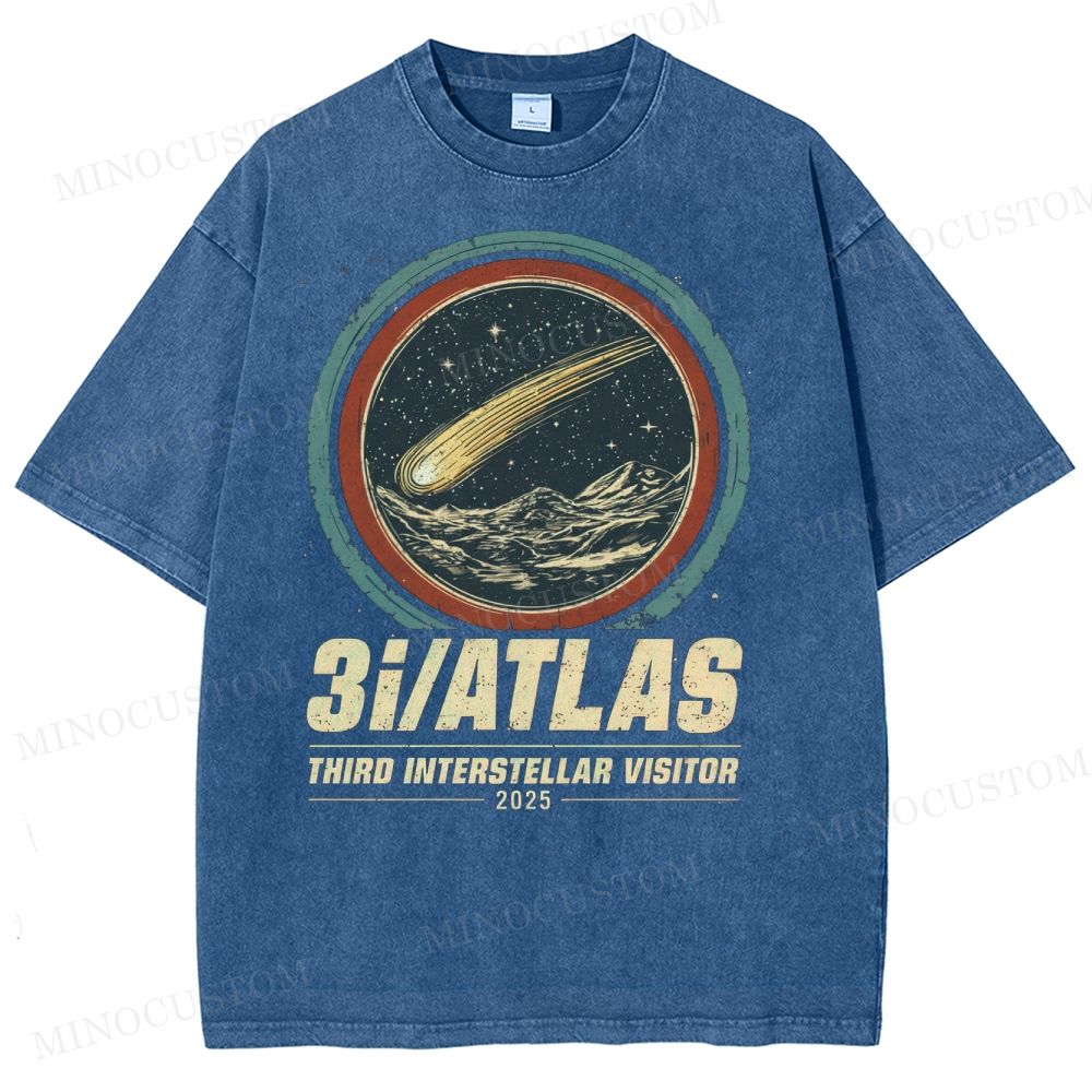 3I/ATLAS Interstellar Visitor 2025 Washed T-Shirt 