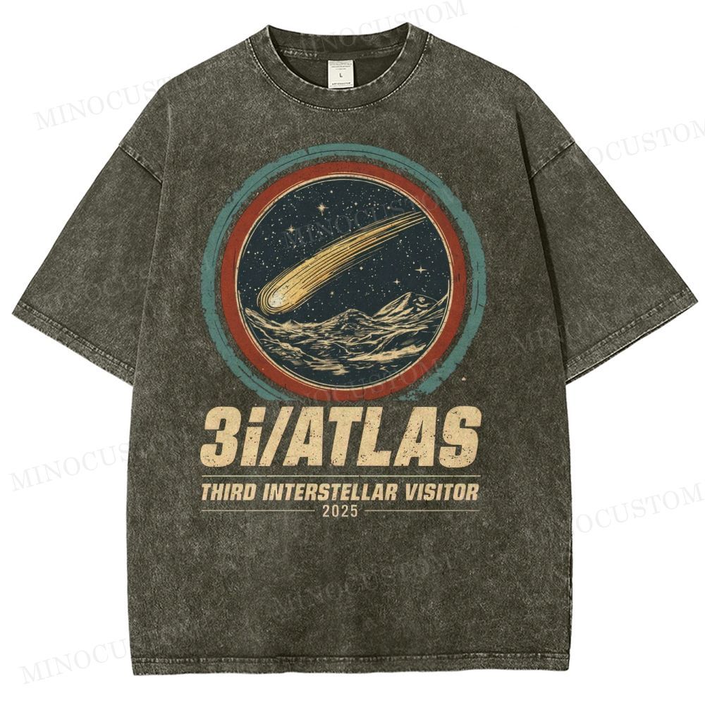 3I/ATLAS Interstellar Visitor 2025 Washed T-Shirt 