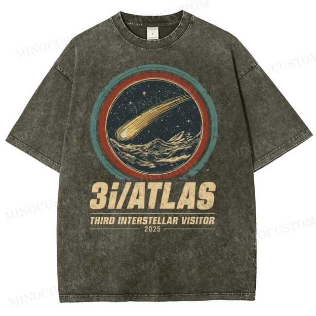 3I/ATLAS Interstellar Visitor 2025 Washed T-Shirt 