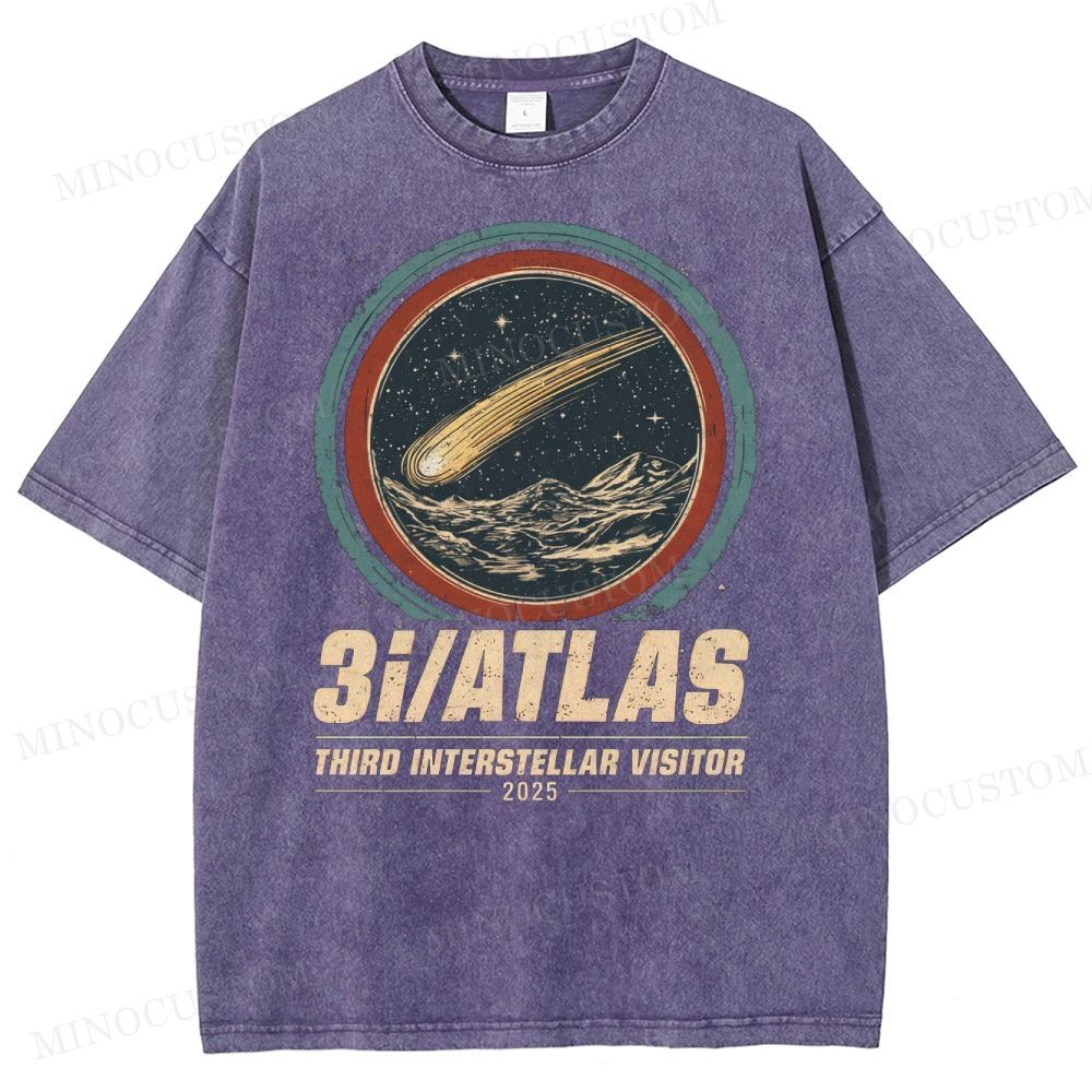 3I/ATLAS Interstellar Visitor 2025 Washed T-Shirt 